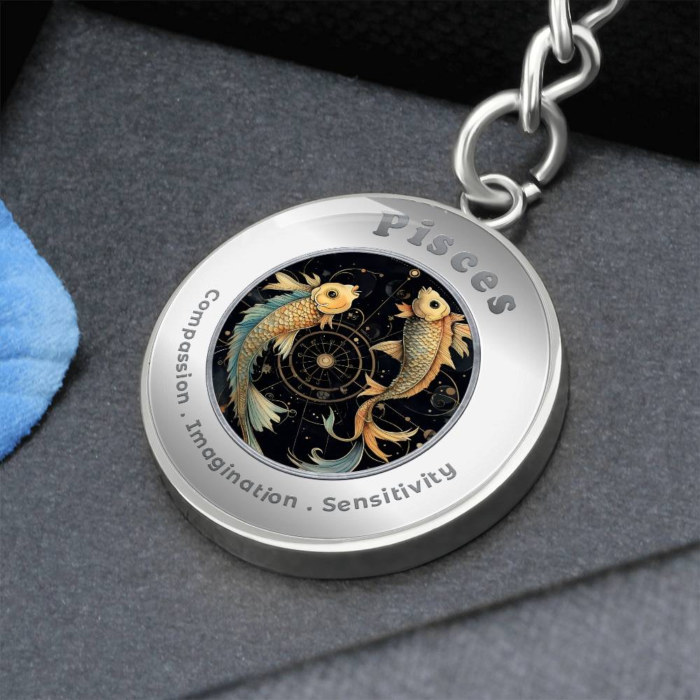 Pisces - Affirmation Keychain - More Than CharmsMore Than Charms