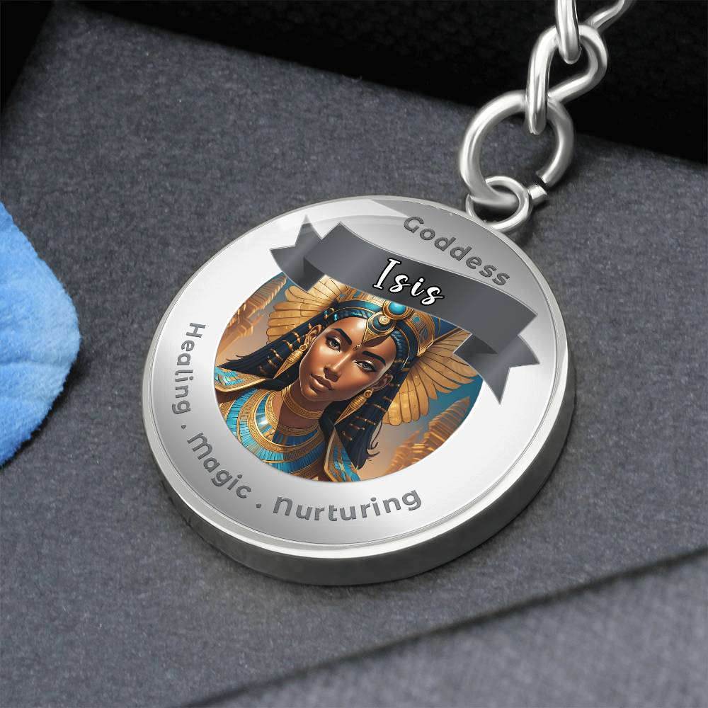 Goddess Isis - Affirmation Keychain For Healing Magic Nurturing- More Than CharmsMore Than Charms
