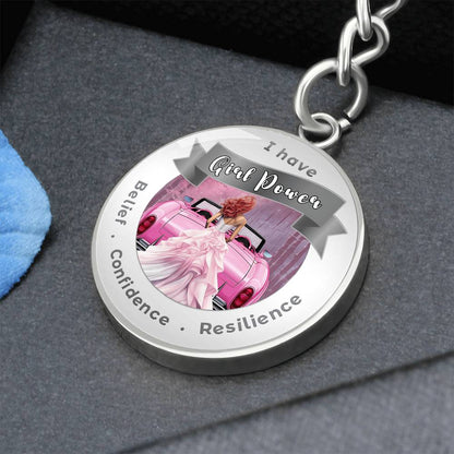 Girl Power- Red - Affirmation Keychain