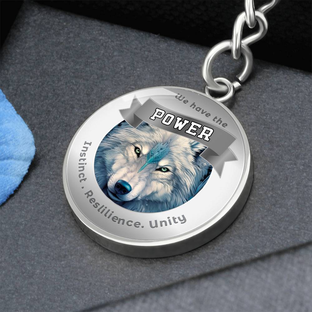 Wolf - Power Animal Affirmation Keychain - More Than CharmsMore Than Charms