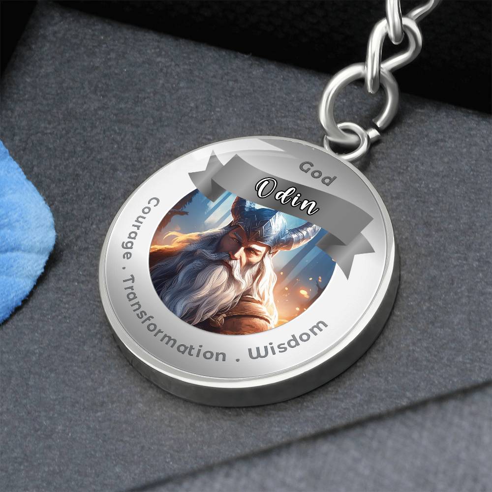 Odin- Affirmation Keychain For Courage Transformation Wisdom- More Than CharmsMore Than Charms
