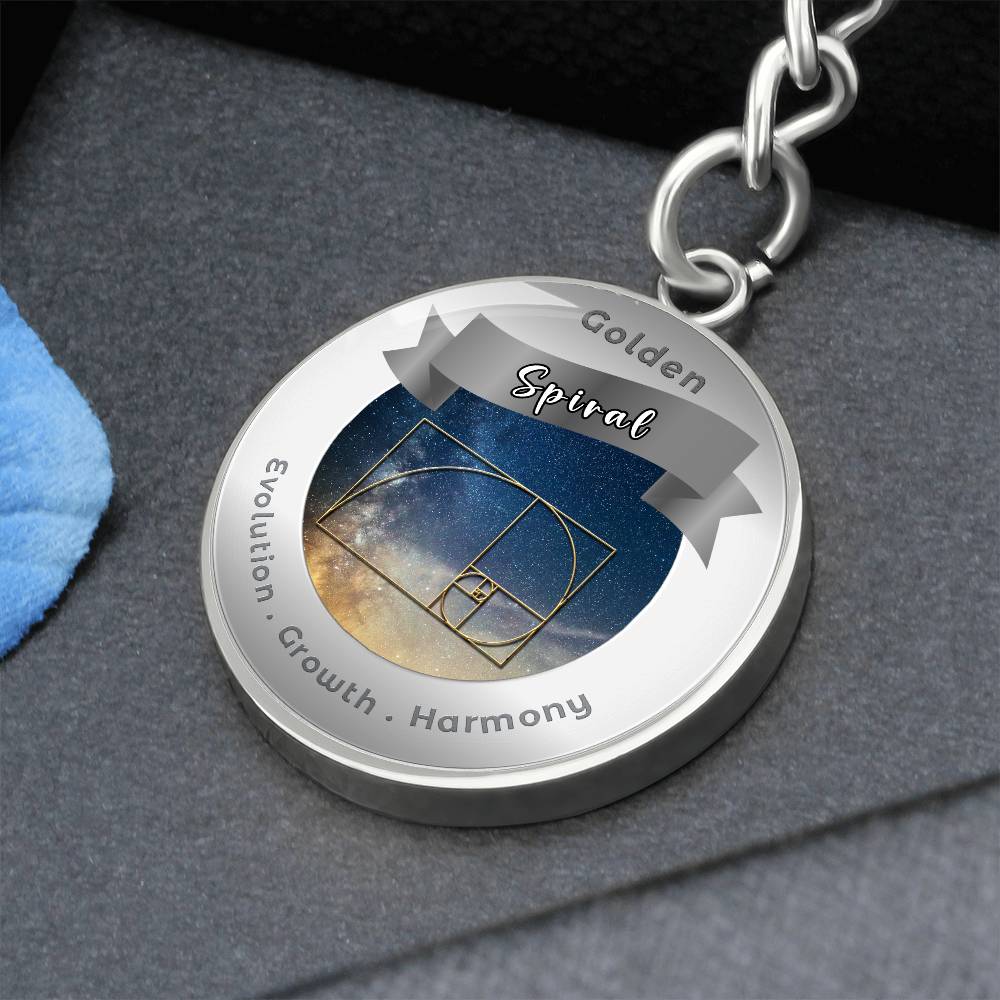 Golden Spiral - Affirmation Keychain - More Than CharmsMore Than Charms
