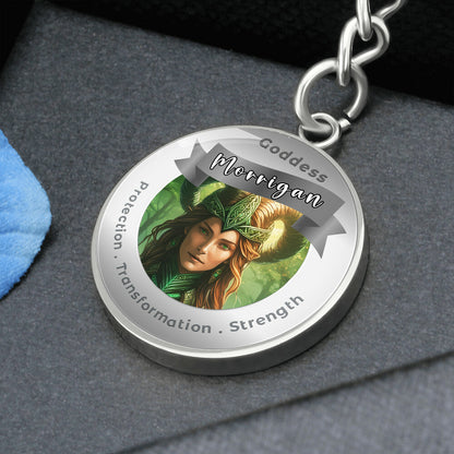 Morrigan - Affirmation Keychain For Protection Transformation Strength - More Than CharmsMore Than Charms