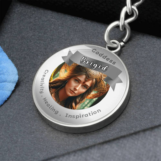 Goddess Brigid Charm Keychain|more-than-charms-888.myshopify.com