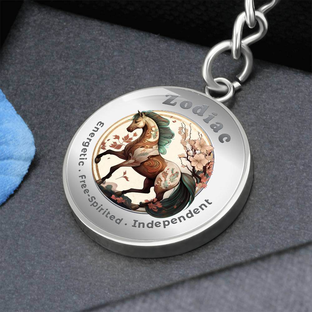 Horse - Chinese Zodiac - Affirmation Keychain - More Than CharmsMore Than Charms
