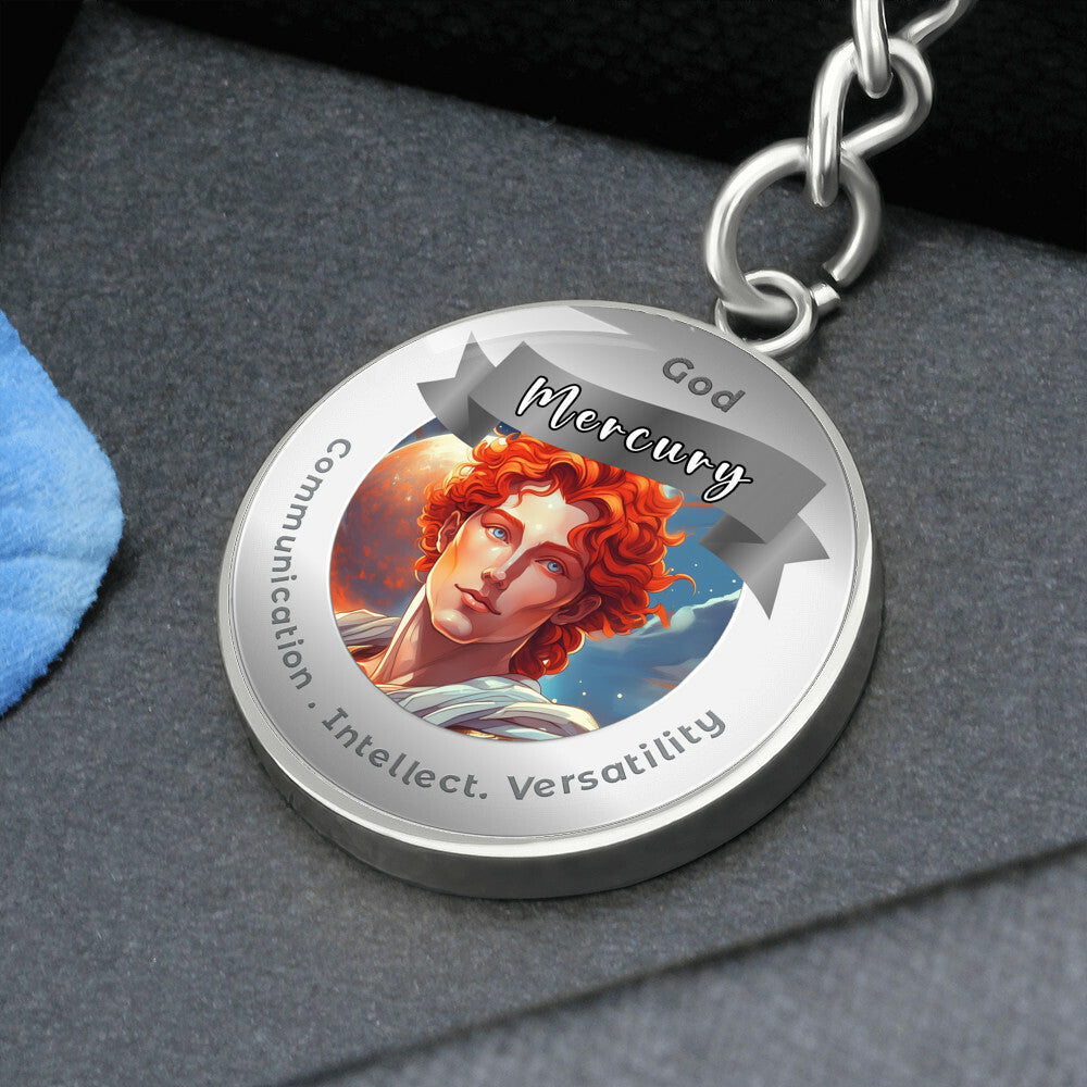 Mercury- Affirmation Keychain For Communication Intellect Versatility - More Than CharmsMore Than Charms
