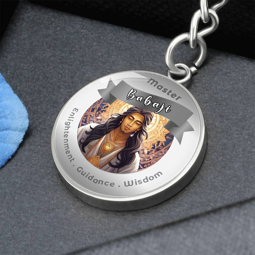 Babaji - Affirmation Keychain For Enlightenment Guidance Wisdom - More Than CharmsMore Than Charms