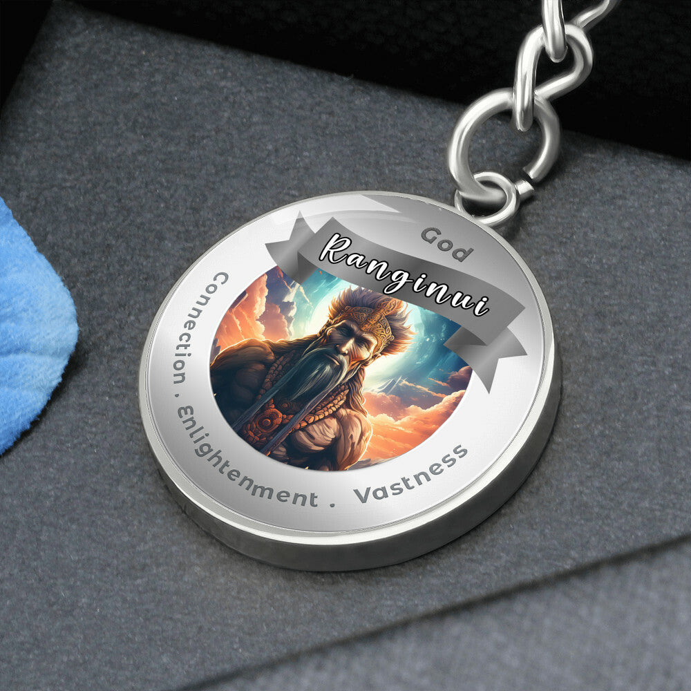 Ranginui- Affirmation Keychain For Connection Enlightenment Vastiness- More Than CharmsMore Than Charms