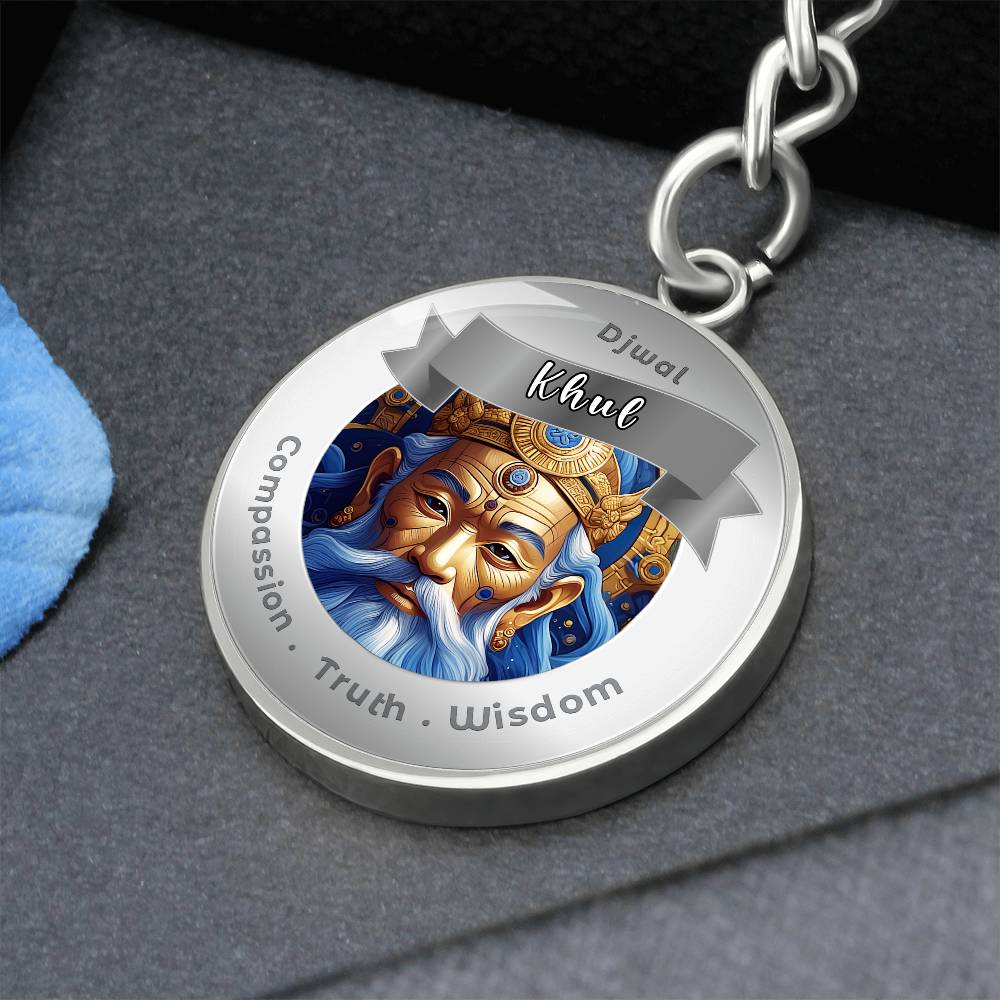Djwal Khul - Affirmation Keychain For Compassion, Truth & Wisdom - More Than CharmsMore Than Charms