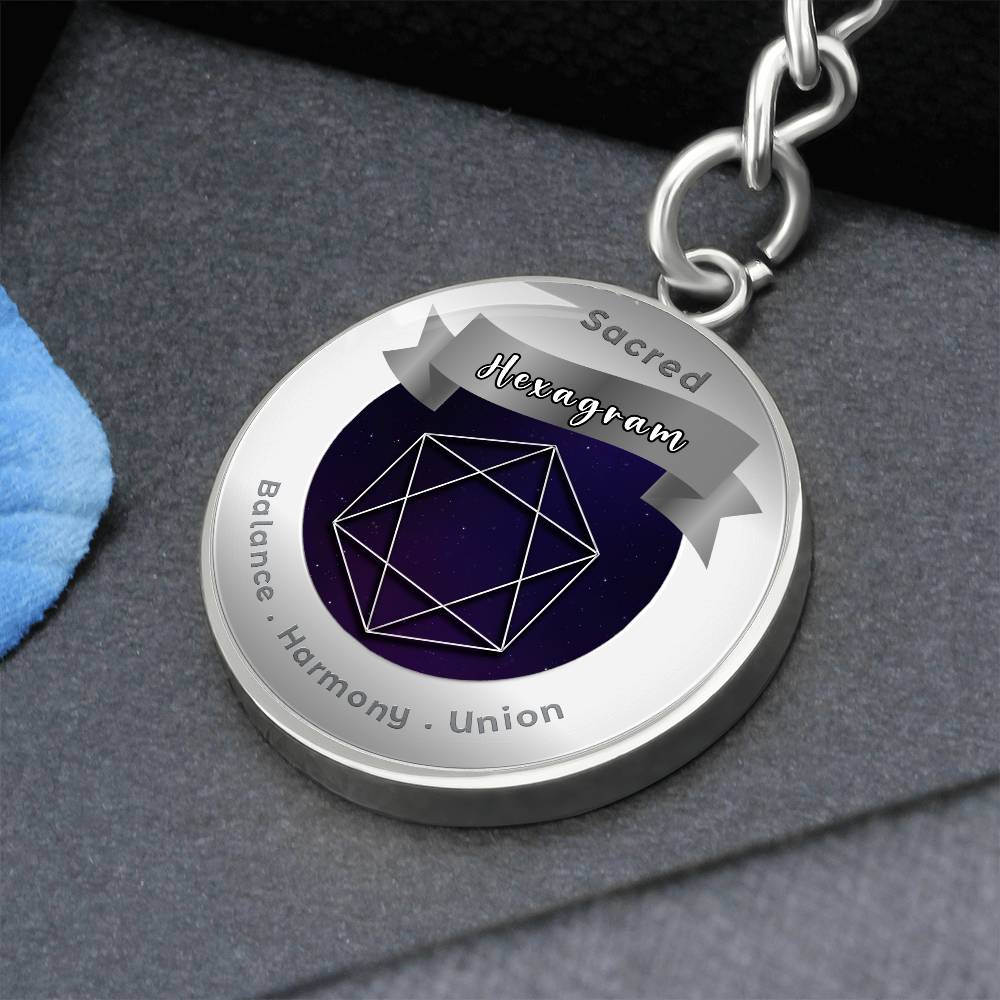 Hexagram - Affirmation Keychain - More Than CharmsMore Than Charms