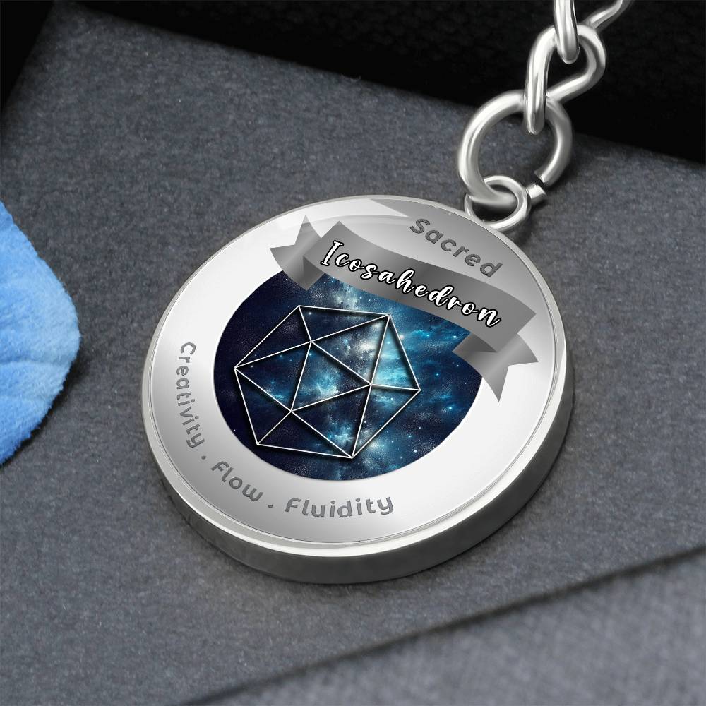 Icosahedron - Affirmation Keychain - More Than CharmsMore Than Charms