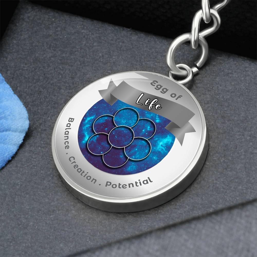 Egg of Life - Affirmation Keychain - More Than CharmsMore Than Charms