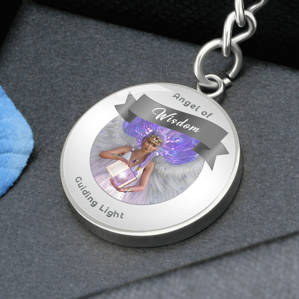 Wisdom - Guardian Angel Affirmation Keychain - More Than CharmsMore Than Charms