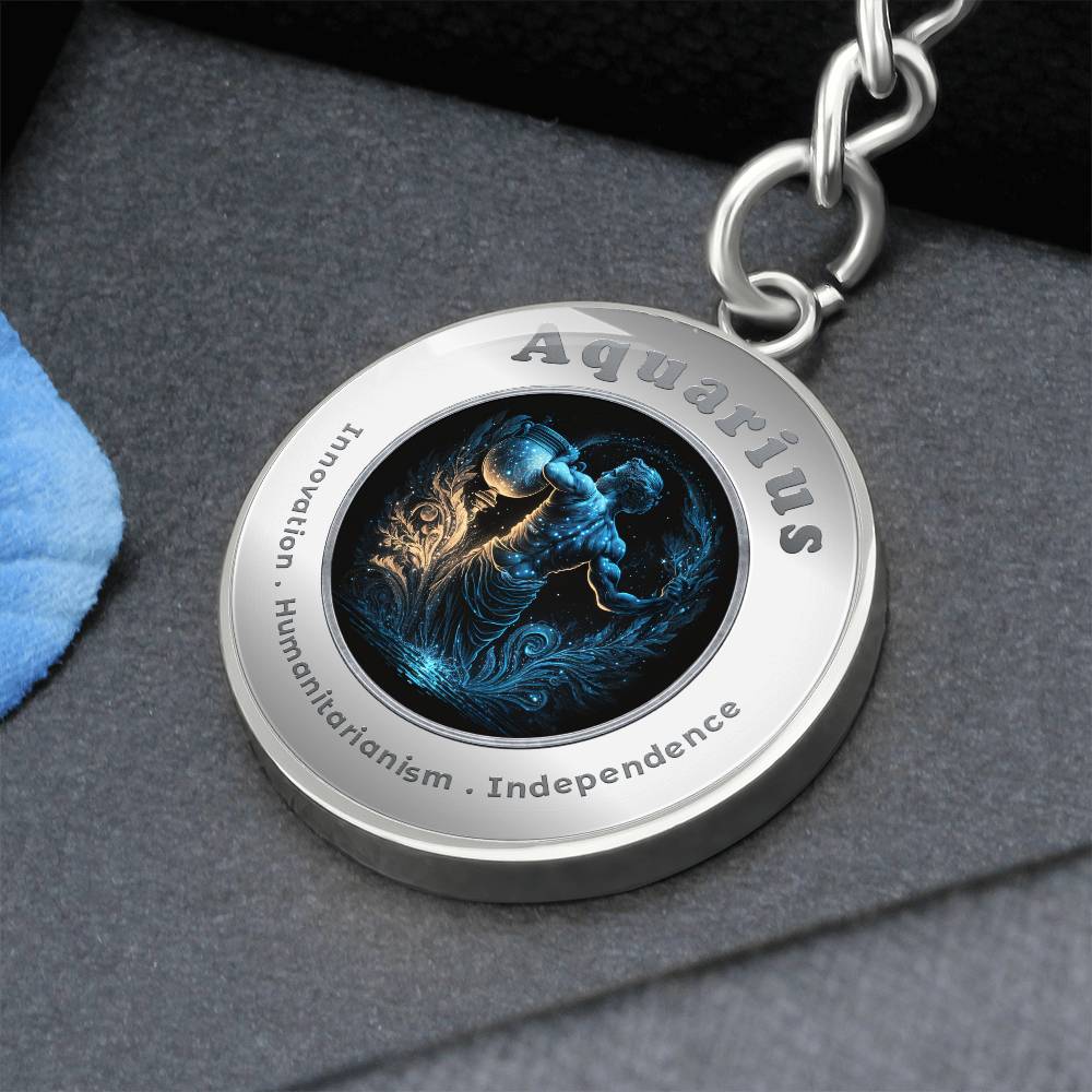Aquarius - Affirmation Keychain - More Than CharmsMore Than Charms