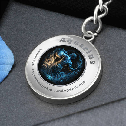 Aquarius - Affirmation Keychain - More Than CharmsMore Than Charms