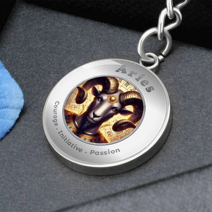Aries - Affirmation Keychain - More Than CharmsMore Than Charms