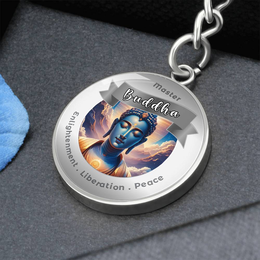 Buddha - Affirmation Keychain For Enlightenment, Liberation & Peace - More Than CharmsMore Than Charms