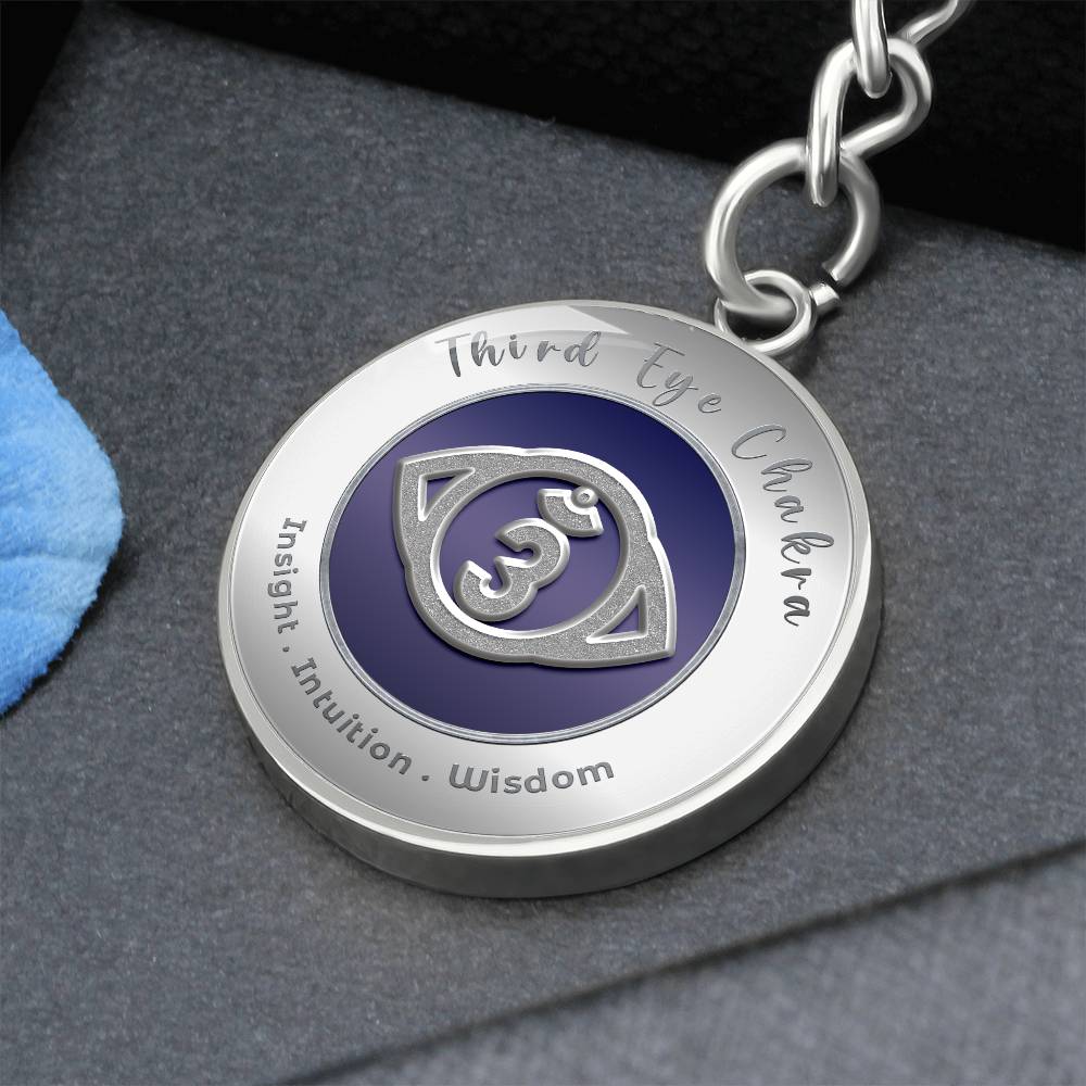 Third Eye Chakra - Intuition Insight Wisdom - Affirmation Keychain - More Than CharmsMore Than Charms