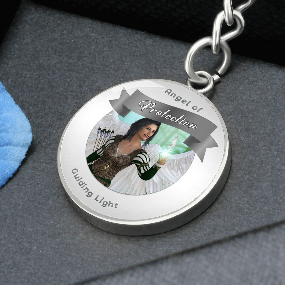 Protection - Guardian Angel Affirmation Keychain - More Than CharmsMore Than Charms