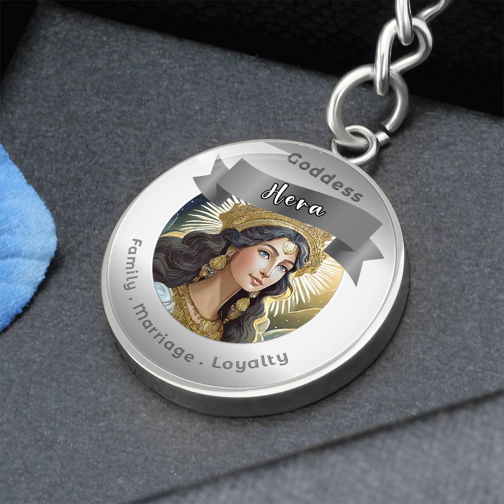 Goddess Hera - Affirmation Keychain For Family Marriage Loyalty- More Than CharmsMore Than Charms