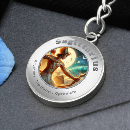 Sagittarius - Affirmation Keychain - More Than CharmsMore Than Charms