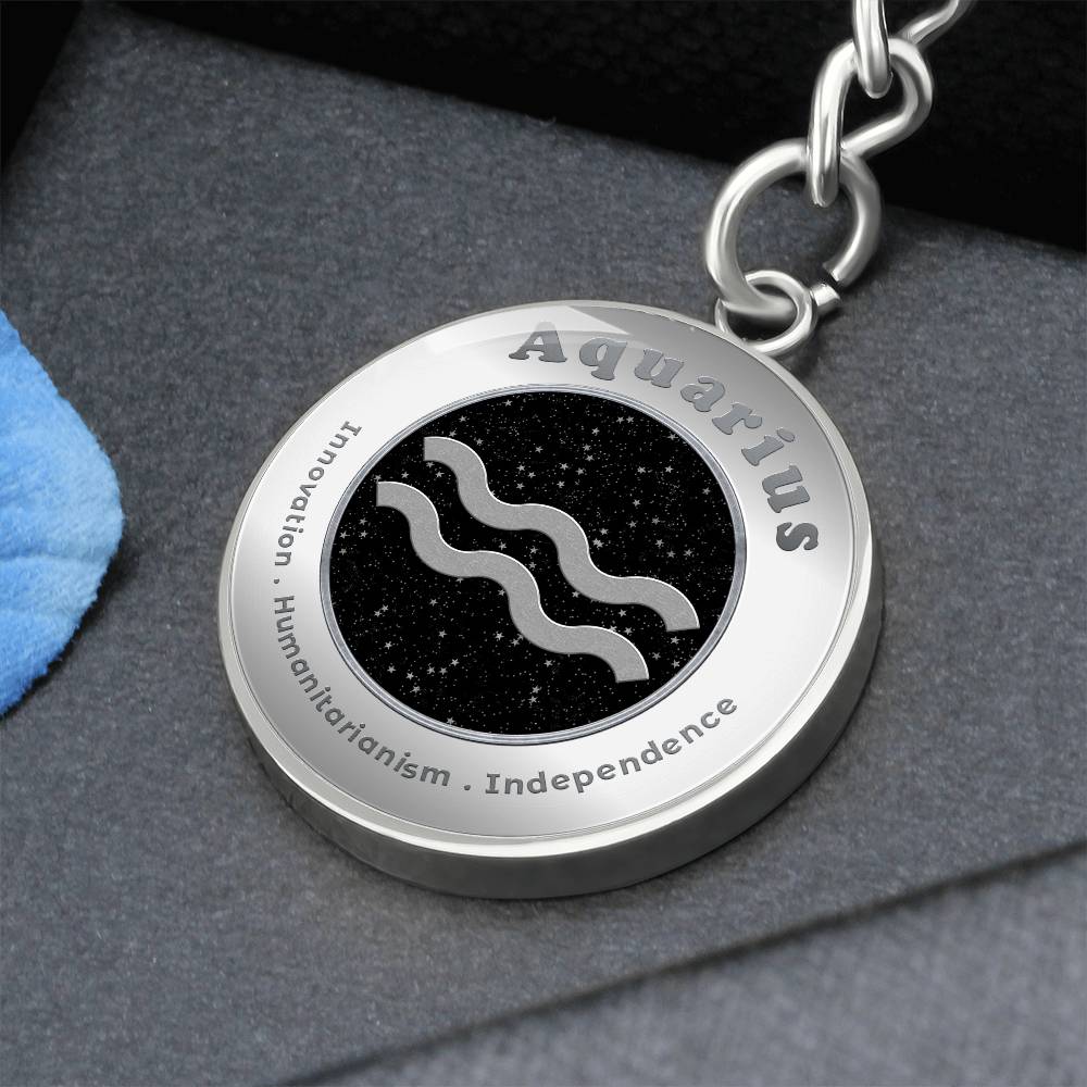 Aquarius - Affirmation Keychain - More Than CharmsMore Than Charms