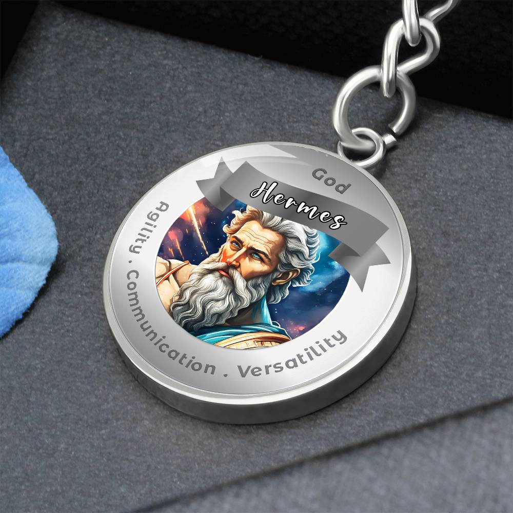 God Hermes - Affirmation Keychain ForAgility Communication Versatility More Than CharmsMore Than Charms