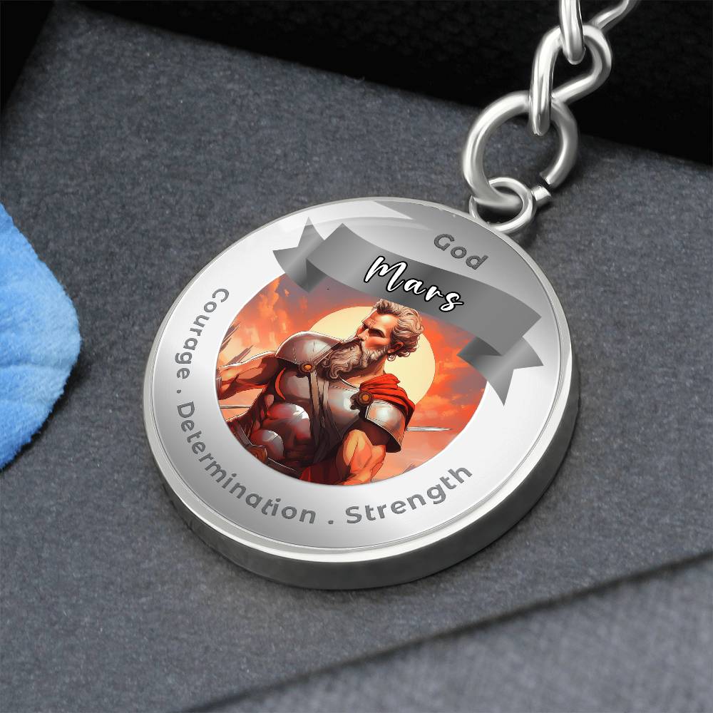 Mars- Affirmation Keychain For Courage Determination Strength - More Than CharmsMore Than Charms