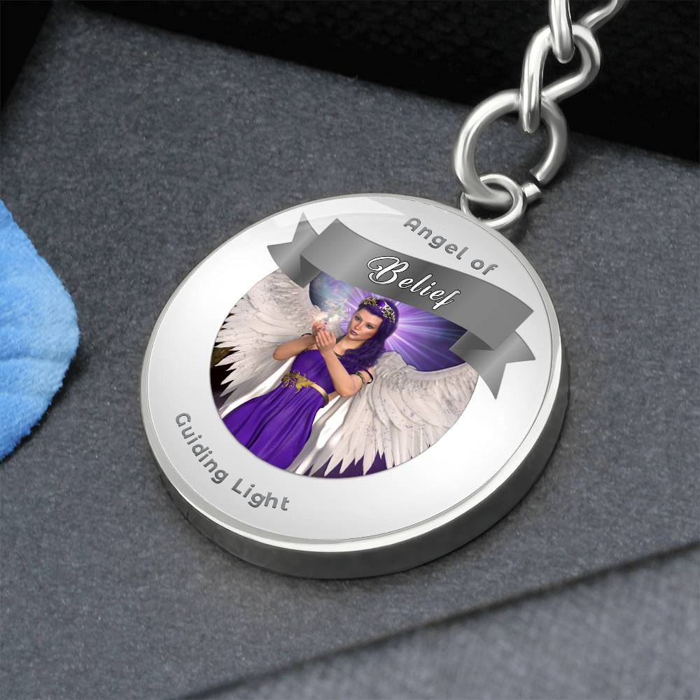 Belief - Guardian Angel Affirmation Keychain - More Than CharmsMore Than Charms