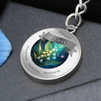 Lily of the Valley - Affirmation Keychain - More Than CharmsMore Than Charms