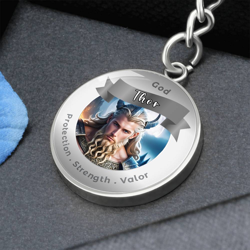 Thor - Affirmation Keychain For ProtectionStrength Valor- More Than CharmsMore Than Charms