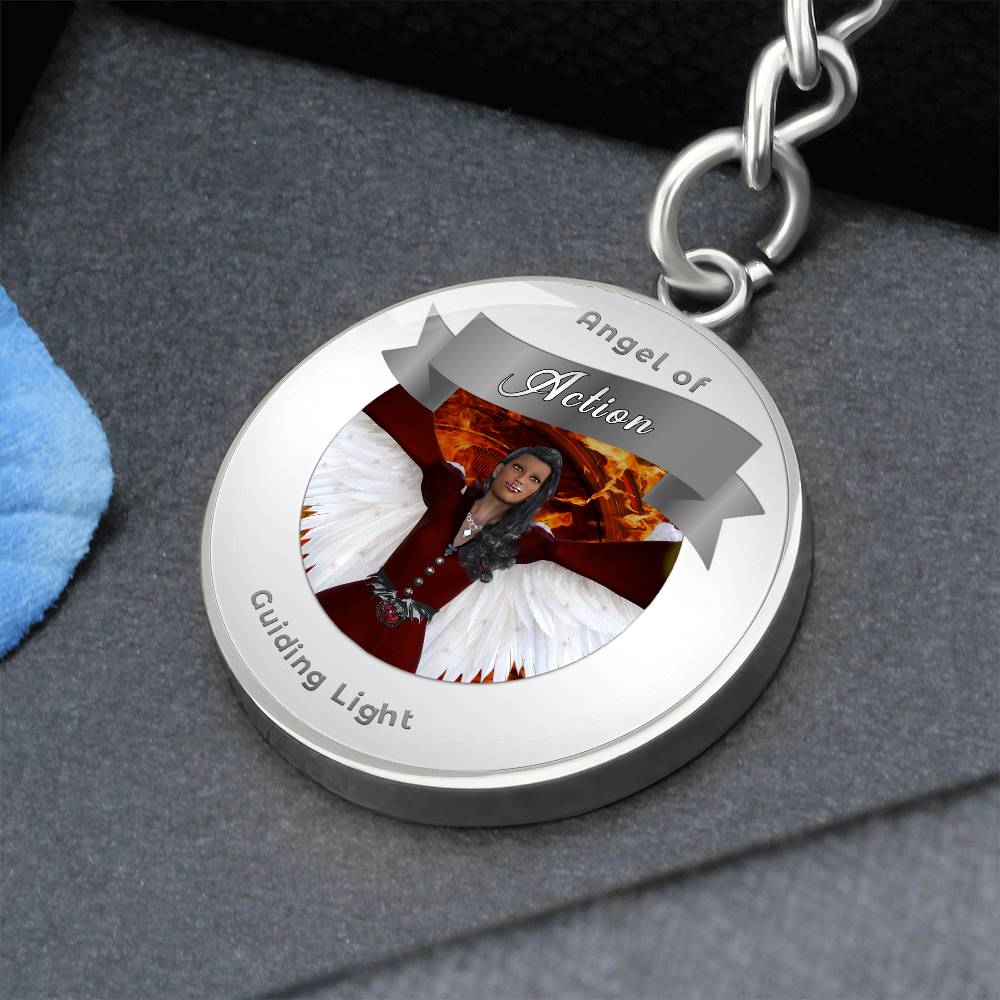 Action - Guardian Angel Affirmation Keychain - More Than CharmsMore Than Charms