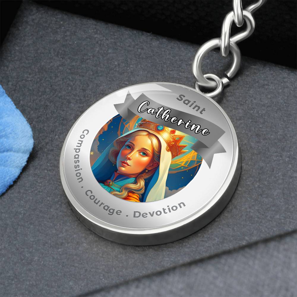 Saint Catherine - Affirmation Keychain - More Than CharmsMore Than Charms