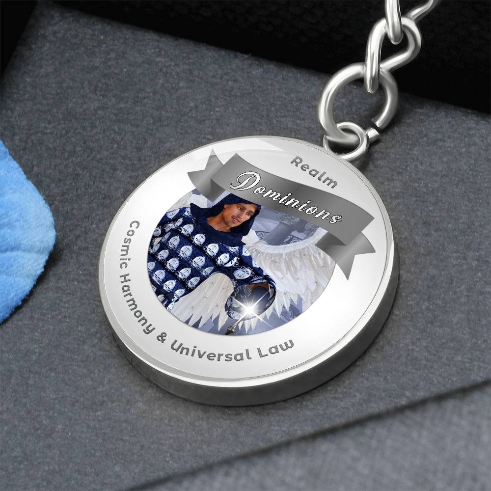Dominions - Angelic Realms Affirmation Keychain For Cosmic Harmony & Universal Law- More Than CharmsMore Than Charms