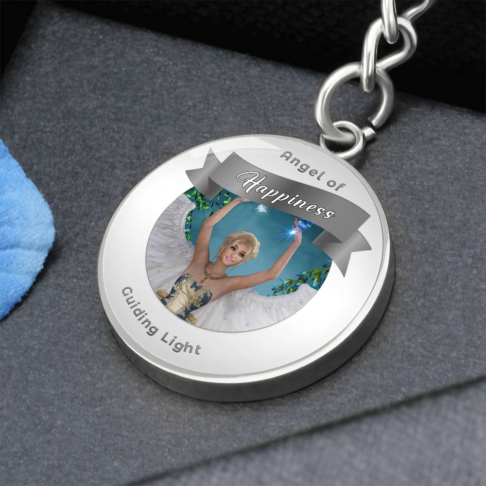 Happiness - Guardian Angel Affirmation Keychain - More Than CharmsMore Than Charms