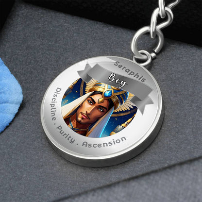 Seraphis Bay - Affirmation Keychain For Discipline, Purity & Ascension - More Than CharmsMore Than Charms