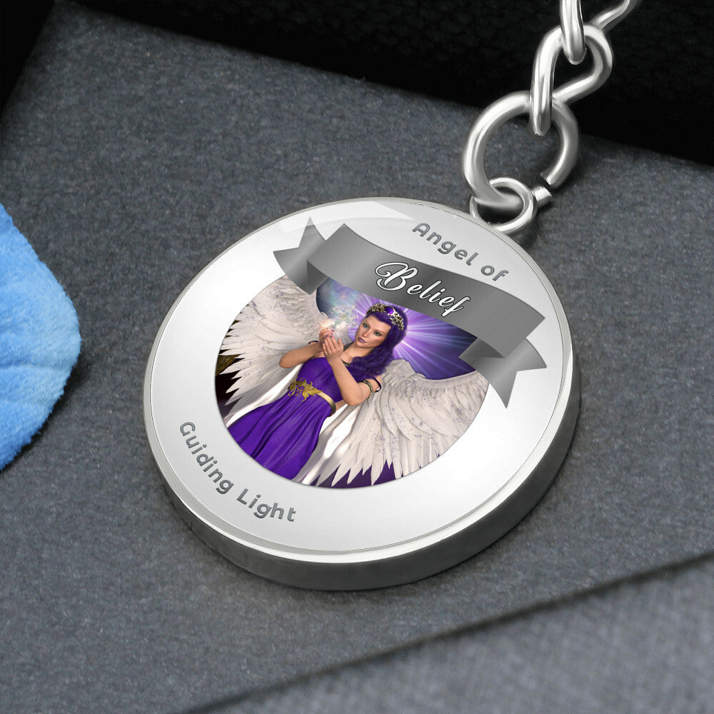 Belief - Guardian Angel Affirmation Keychain - More Than CharmsMore Than Charms