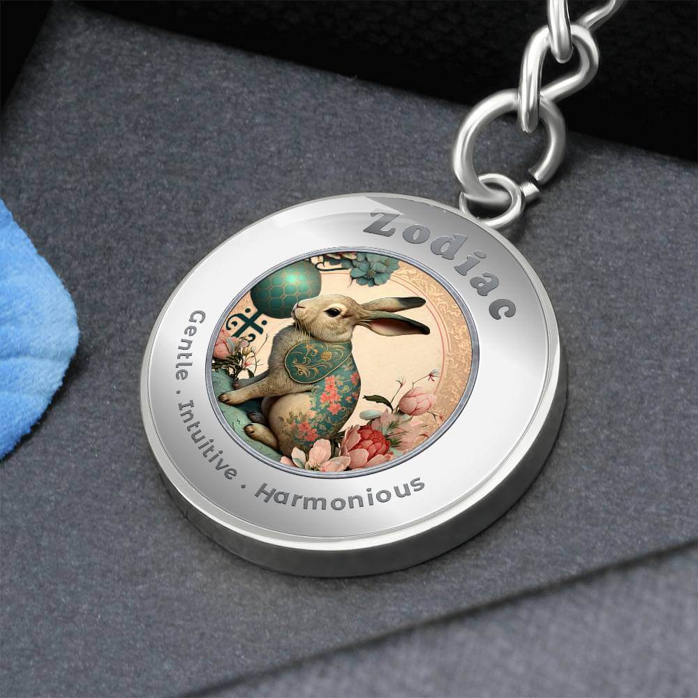 Rabbit - Chinese Zodiac - Affirmation Keychain - More Than CharmsMore Than Charms