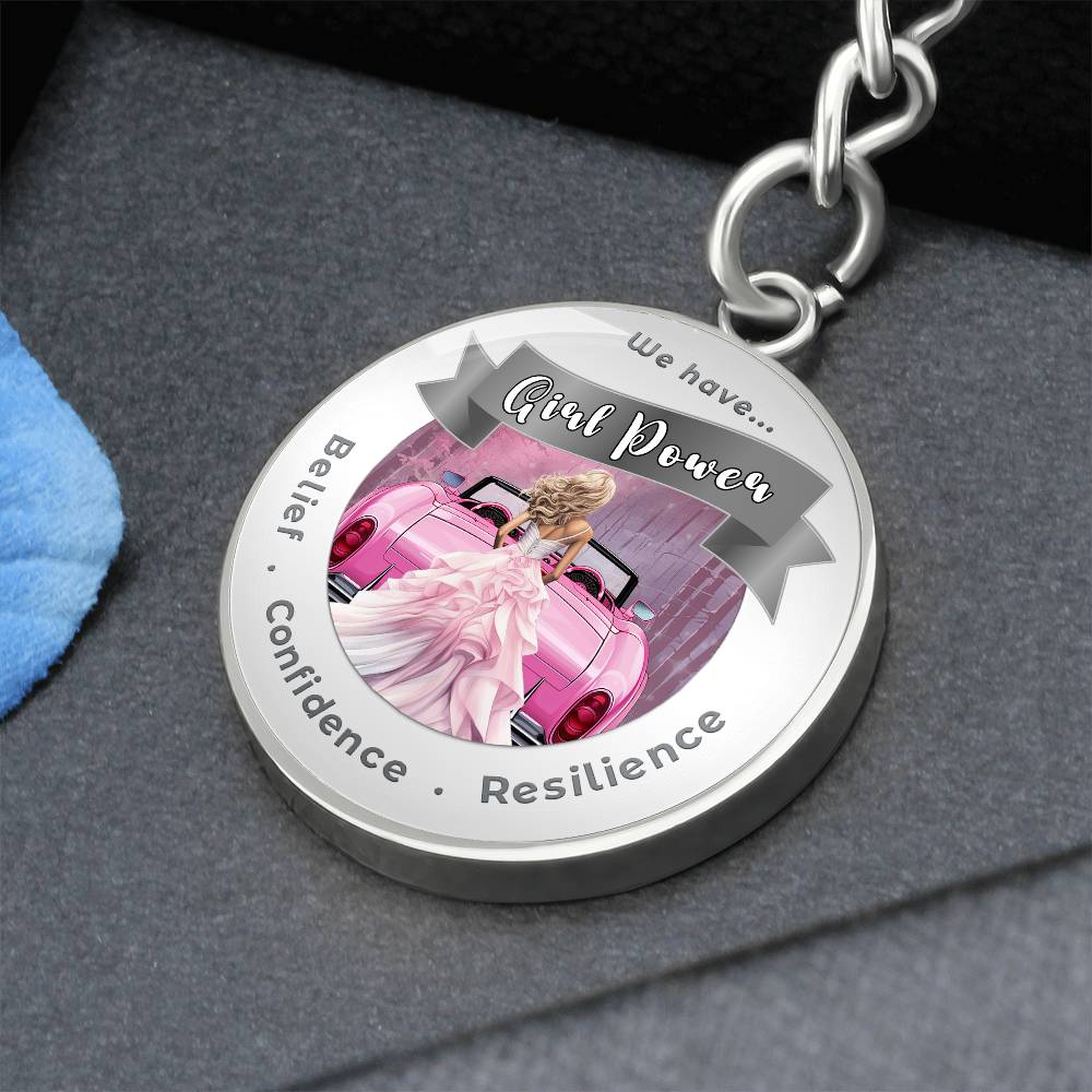 Pink Girl Power - Affirmation Keychain - More Than CharmsMore Than Charms