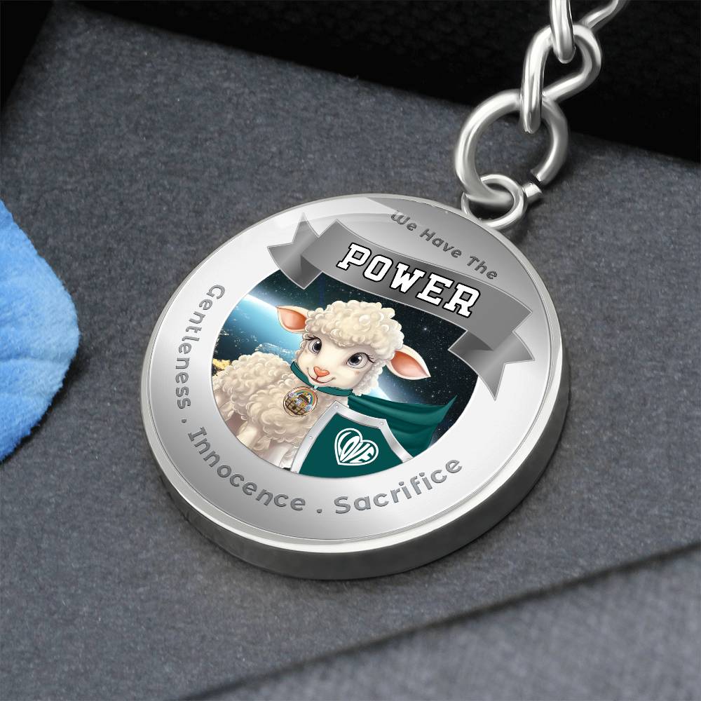 Lamb - Super Hero - Power Animal Affirmation Keychain - More Than CharmsMore Than Charms