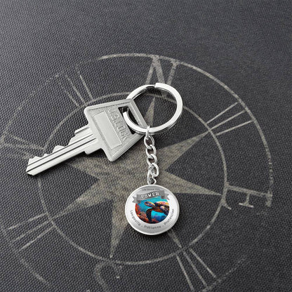 Turtle Power Animal Affirmation Keychain - More Than CharmsMore Than Charms