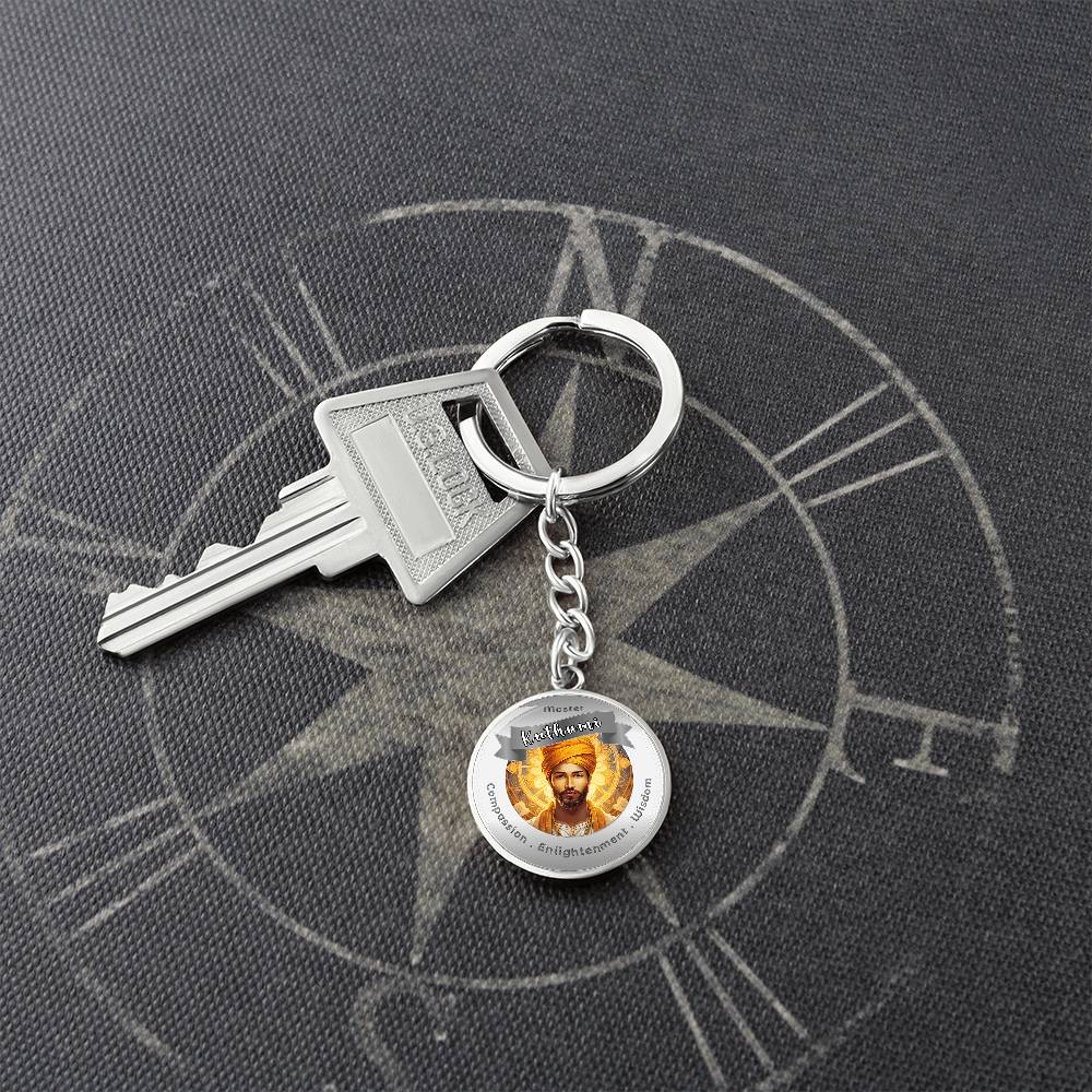 Kuthumi - Affirmation Keychain For Compassion, Enlightenment & Wisdom - More Than CharmsMore Than Charms