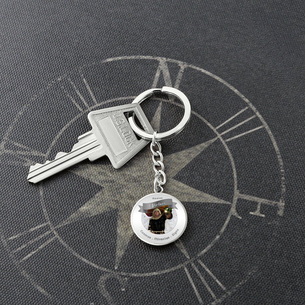 Virtues - Angelic Realm Affirmation Keychain For Signs, Miracles & Cosmos- More Than CharmsMore Than Charms