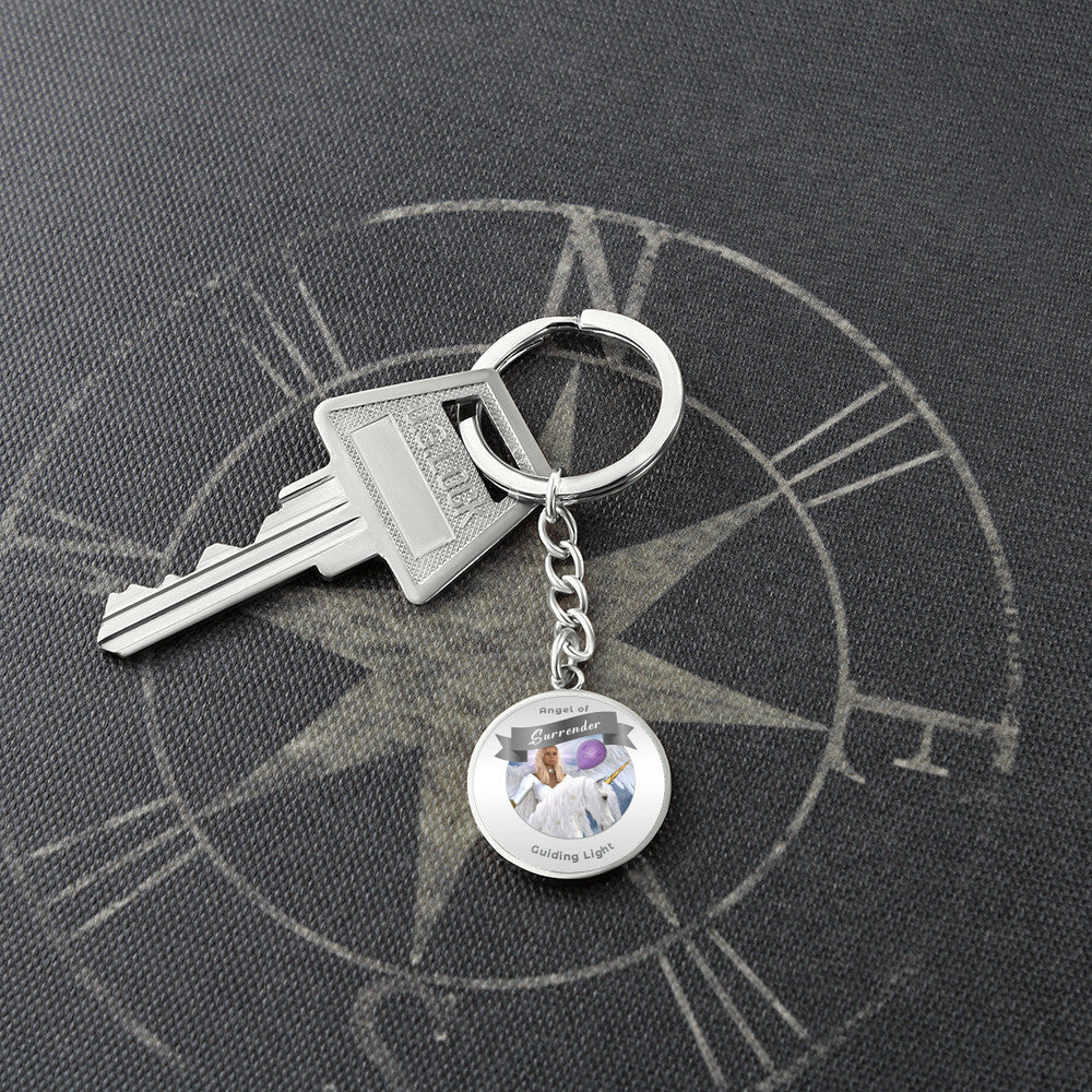 Surrender - Guardian Angel Affirmation Keychain - More Than CharmsMore Than Charms