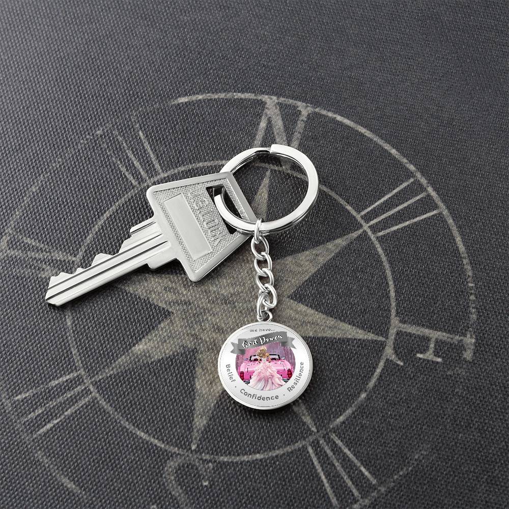 Pink Girl Power - Affirmation Keychain - More Than CharmsMore Than Charms