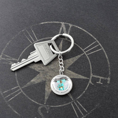 Archangel Raguel - Archangel Affirmation Keychain For Fairness, Harmony, Justice & Relationships- More Than CharmsMore Than Charms