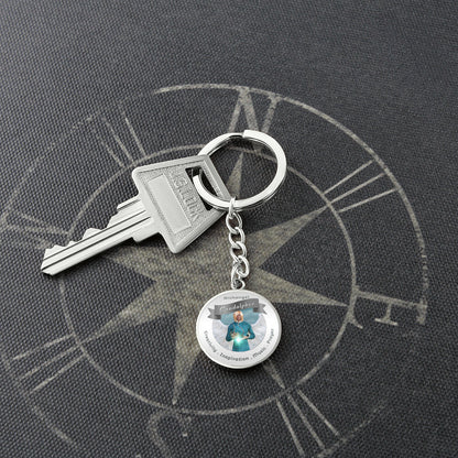 Archangel Sandalphon - Affirmation Keychain For Creativity, Inspiration, Music & Prayer - More Than CharmsMore Than Charms