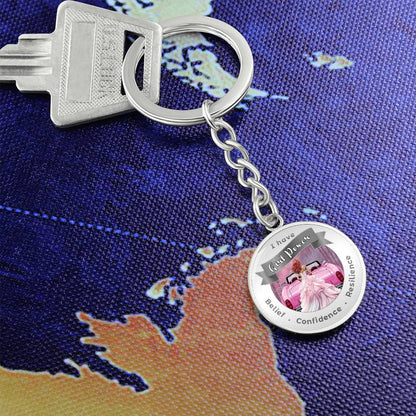 Girl Power- Red - Affirmation Keychain