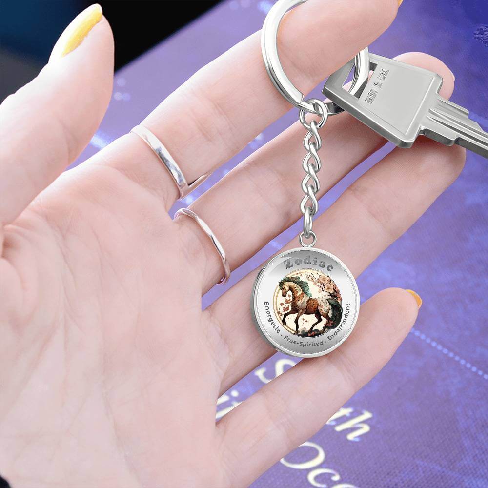 Horse - Chinese Zodiac - Affirmation Keychain - More Than CharmsMore Than Charms