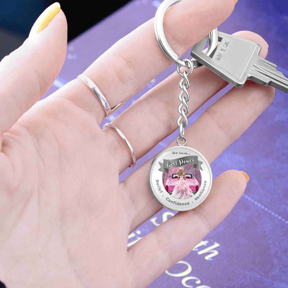 Pink Girl Power - Affirmation Keychain - More Than CharmsMore Than Charms